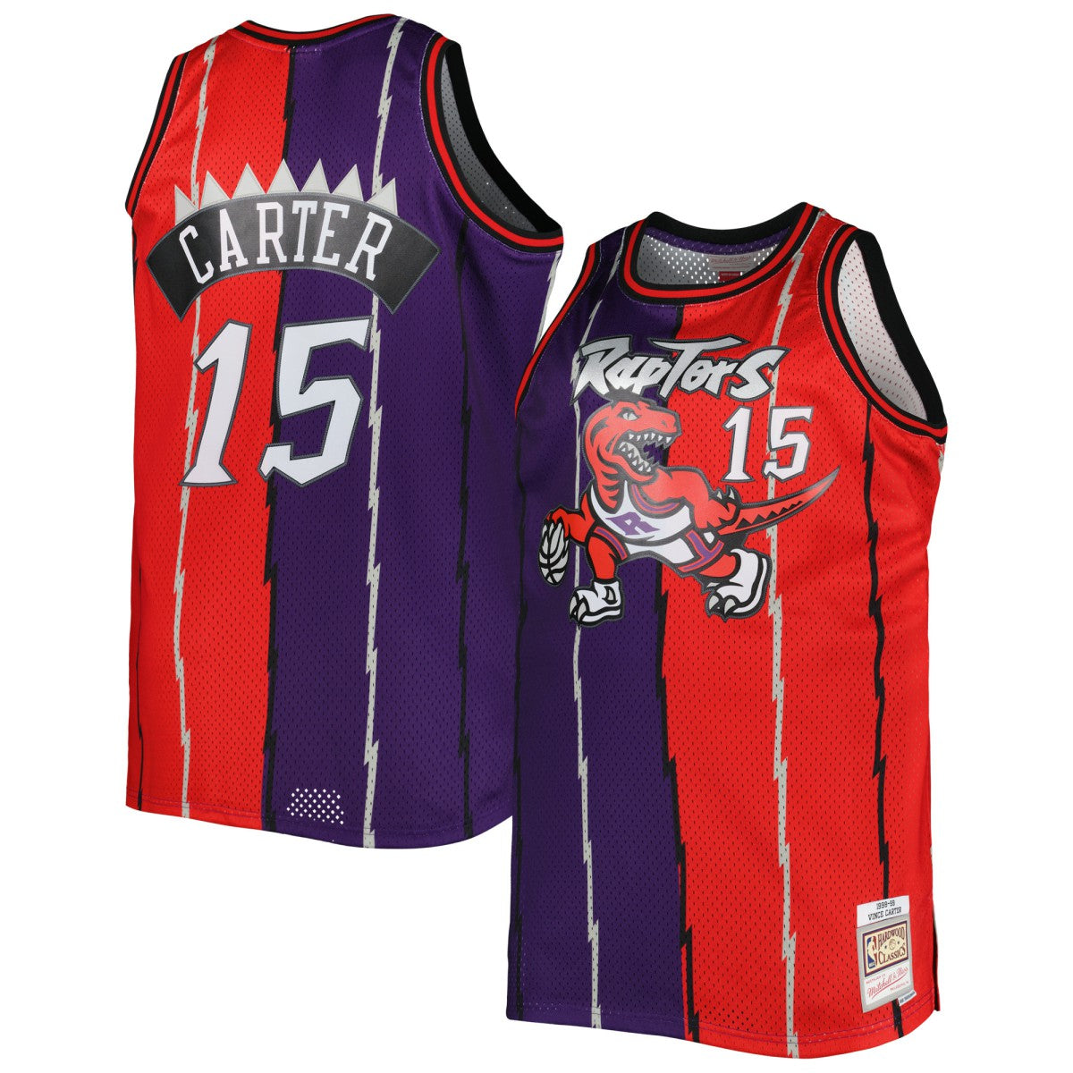 Vince Carter Toronto Raptors Big & Tall Hardwood Classics 1998/99 Split Swingman Jersey Online