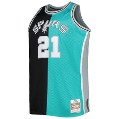 Tim Duncan San Antonio Spurs Big & Tall Hardwood Classics 1998/99 Split Swingman Jersey Discount