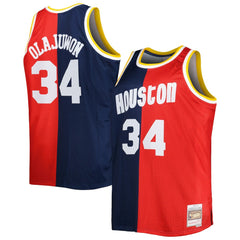 Hakeem Olajuwon Houston Rockets Big & Tall Hardwood Classics 1993/94 Split Swingman Jersey Discount