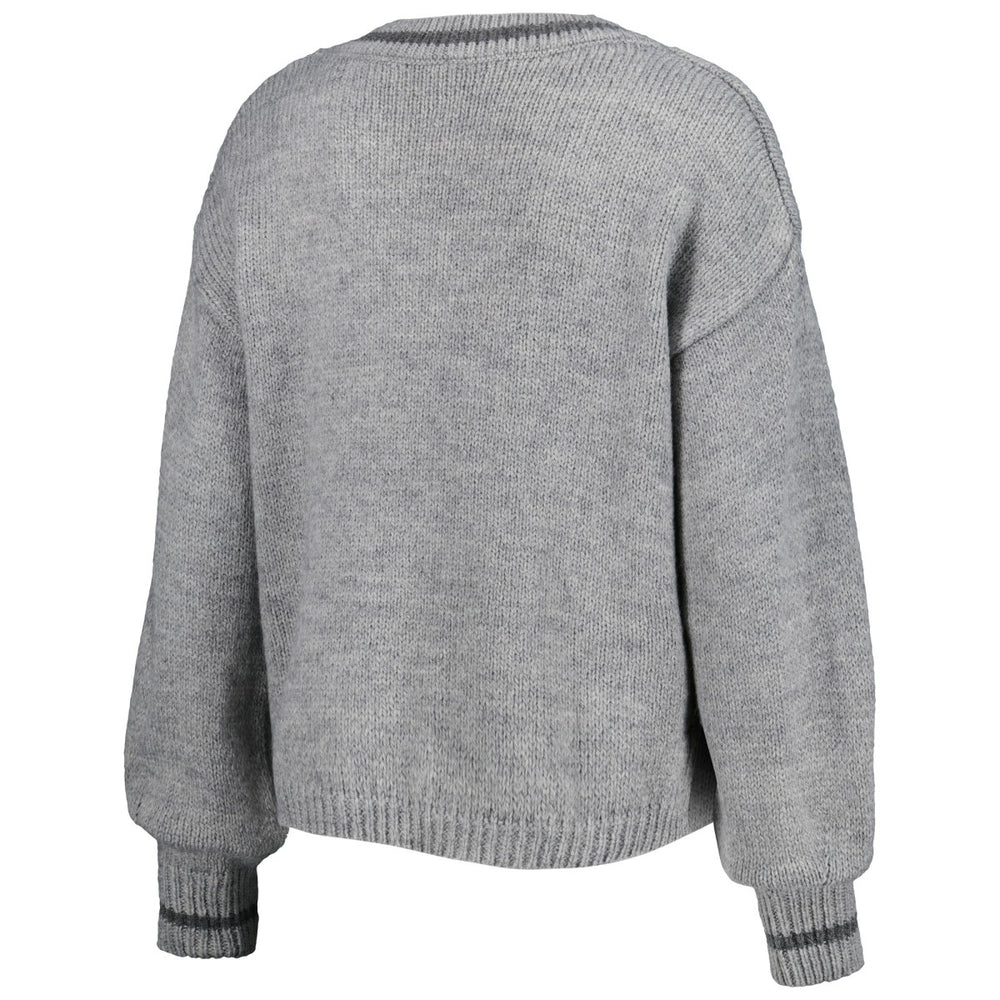 Los Angeles Lakers Lusso Women's Scarletts Lantern Sleeve Tri-Blend V-Neck Pullover Sweater On Sale