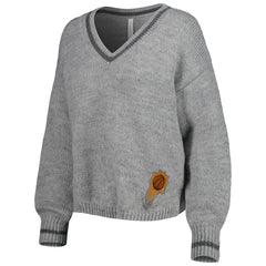 Phoenix Suns Lusso Women's Scarletts Lantern Sleeve Tri-Blend V-Neck Pullover Sweater New