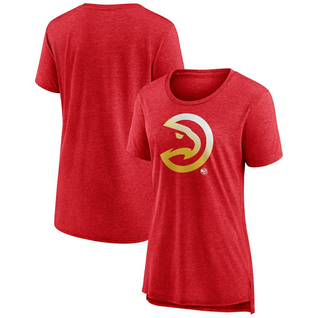 Atlanta Hawks Women's Gradient Logo Tri-Blend T-Shirt Online