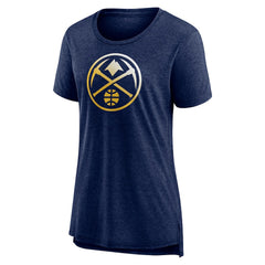 Denver Nuggets Women's Gradient Logo Tri-Blend T-Shirt sale Outlet