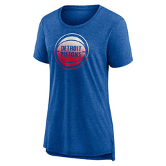 Detroit Pistons Women's Gradient Logo Tri-Blend T-Shirt sale On Sale