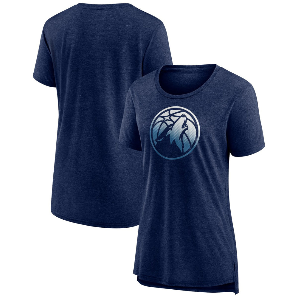 Minnesota Timberwolves Women's Gradient Logo Tri-Blend T-Shirt For Sale