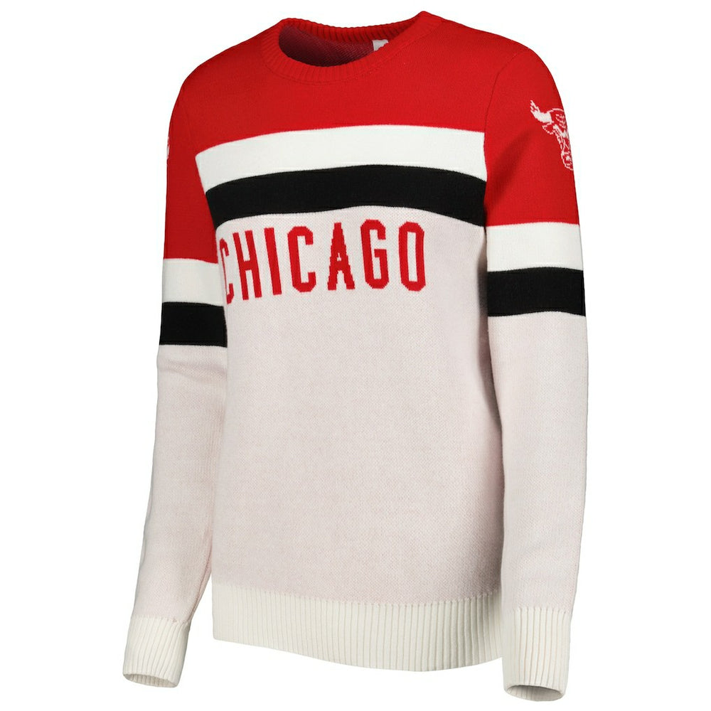 Chicago Bulls Lusso Women's Dominique Pullover Sweater Discount