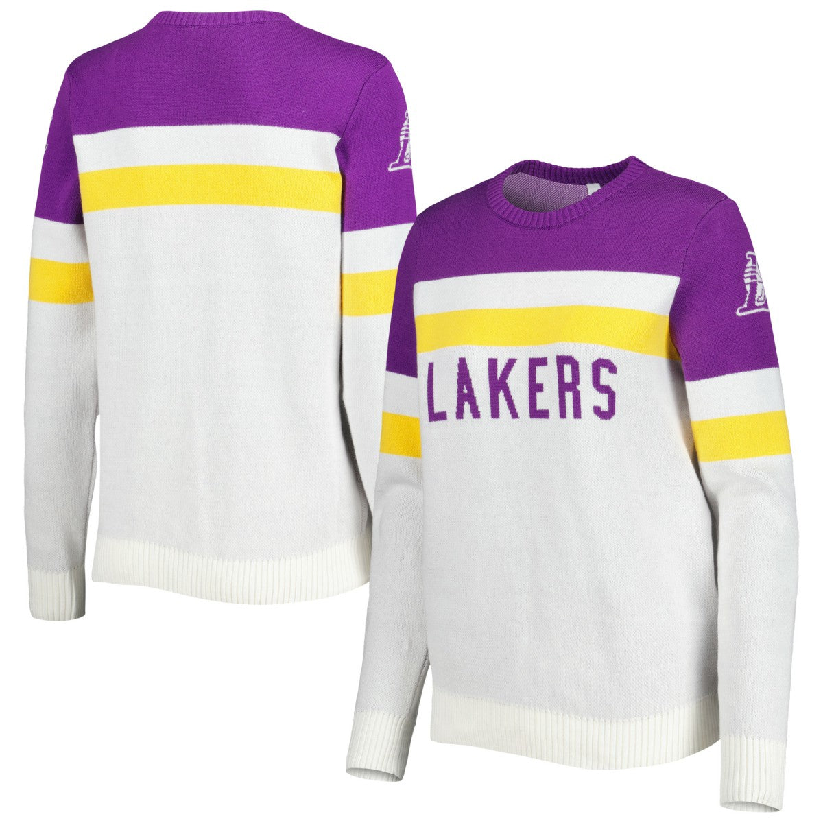 Los Angeles Lakers Lusso Women's Dominique Pullover Sweater Outlet