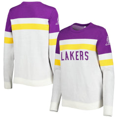Los Angeles Lakers Lusso Women's Dominique Pullover Sweater Outlet