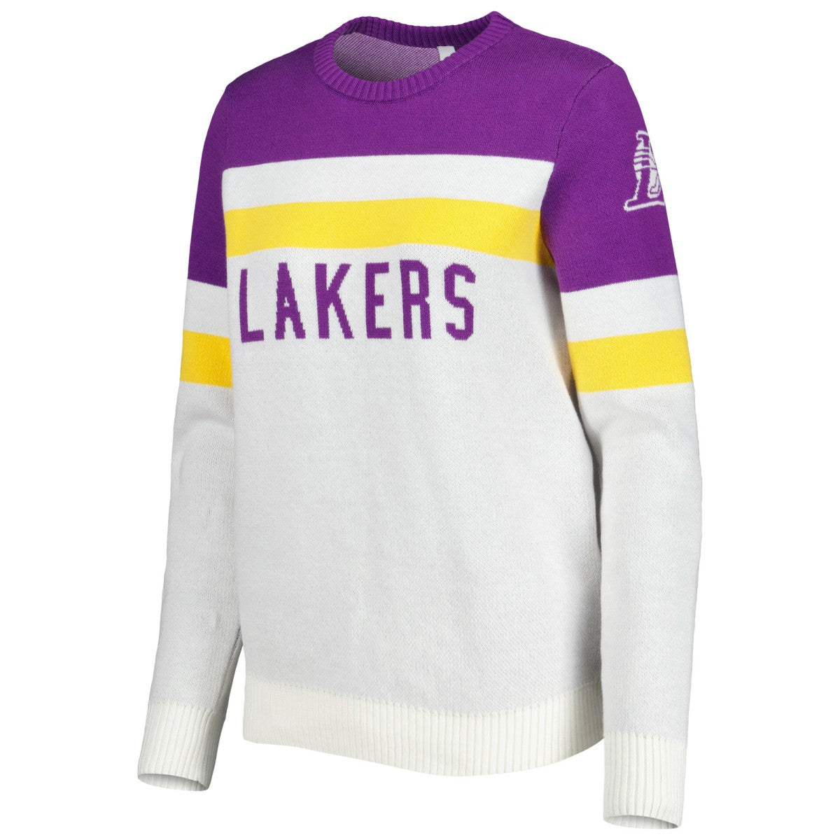 Los Angeles Lakers Lusso Women's Dominique Pullover Sweater Outlet