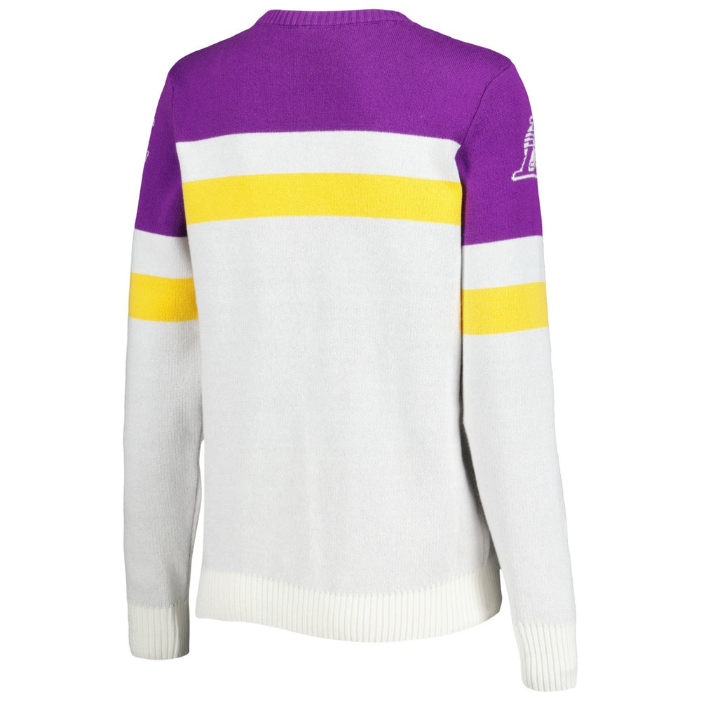 Los Angeles Lakers Lusso Women's Dominique Pullover Sweater Outlet