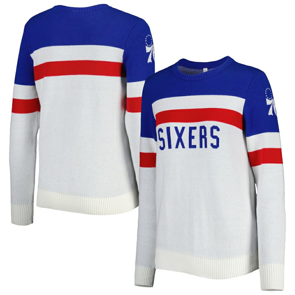Philadelphia 76ers Lusso Women's Dominique Pullover Sweater On Sale