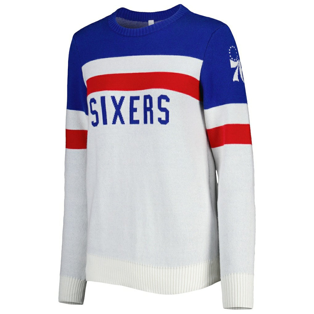 Philadelphia 76ers Lusso Women's Dominique Pullover Sweater On Sale
