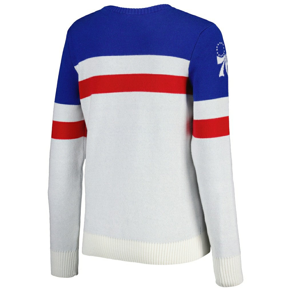Philadelphia 76ers Lusso Women's Dominique Pullover Sweater On Sale