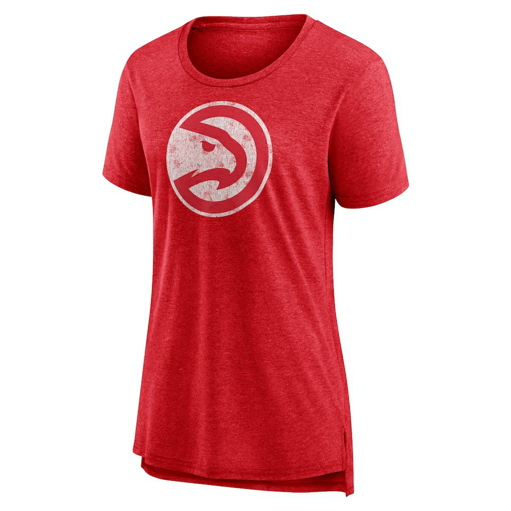 Atlanta Hawks Women's Distressed Logo Tri-Blend T-Shirt On Sale