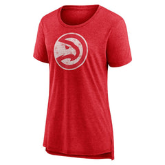 Atlanta Hawks Women's Distressed Logo Tri-Blend T-Shirt On Sale