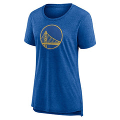 Golden State Warriors Women's Distressed Logo Tri-Blend T-Shirt sale Online