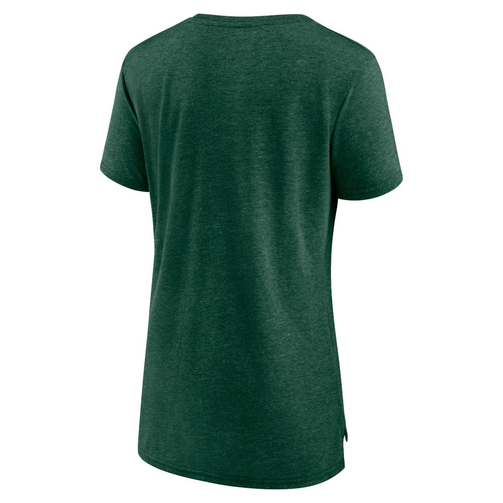 Milwaukee Bucks Women's Distressed Logo Tri-Blend T-Shirt Outlet