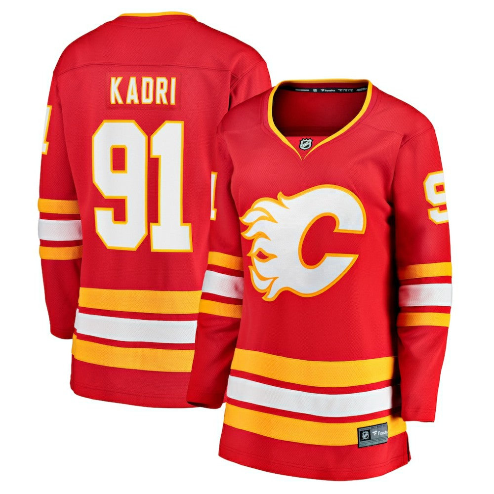 Nazem Kadri Calgary Flames Fanatics Women's Home Breakaway Player Jersey Online