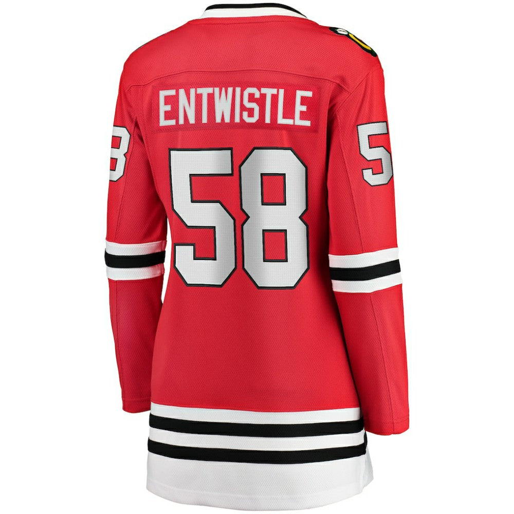 MacKenzie Entwistle Chicago Blackhawks Fanatics Women's Home Breakaway Player Jersey For Sale
