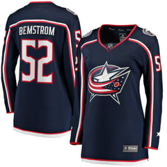 Emil Bemstrom Columbus Blue Jackets Fanatics Women's Home Breakaway Player Jersey Sale