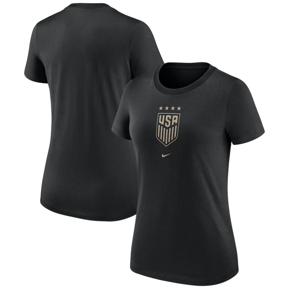 USWNT Women's Crest T-Shirt Black - Nike