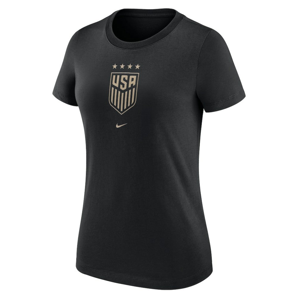 USWNT Women's Crest T-Shirt Black - Nike