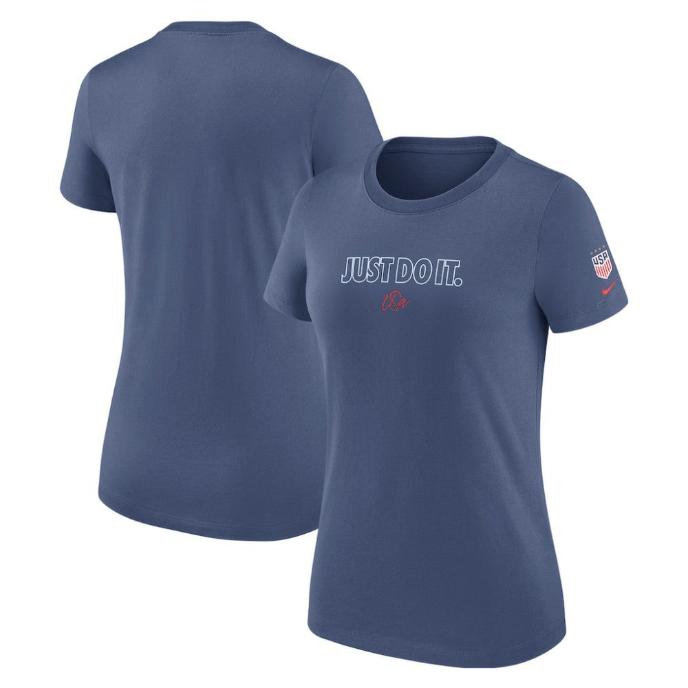 USWNT Women's Just Do It T-Shirt Blue - Nike