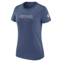 USWNT Women's Just Do It T-Shirt Blue - Nike