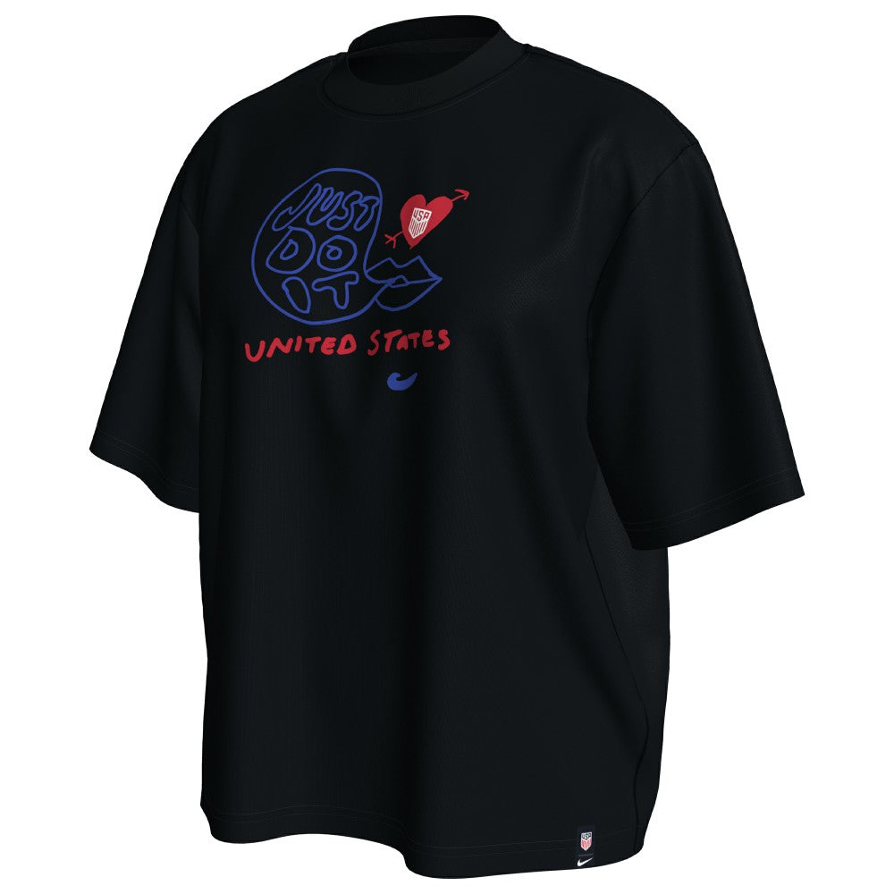 USMNT Women's Spring T-Shirt Black - Nike