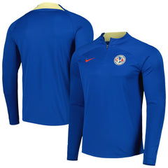 Club America Academy Pro Drill Raglan Quarter-Zip Top Blue - Nike