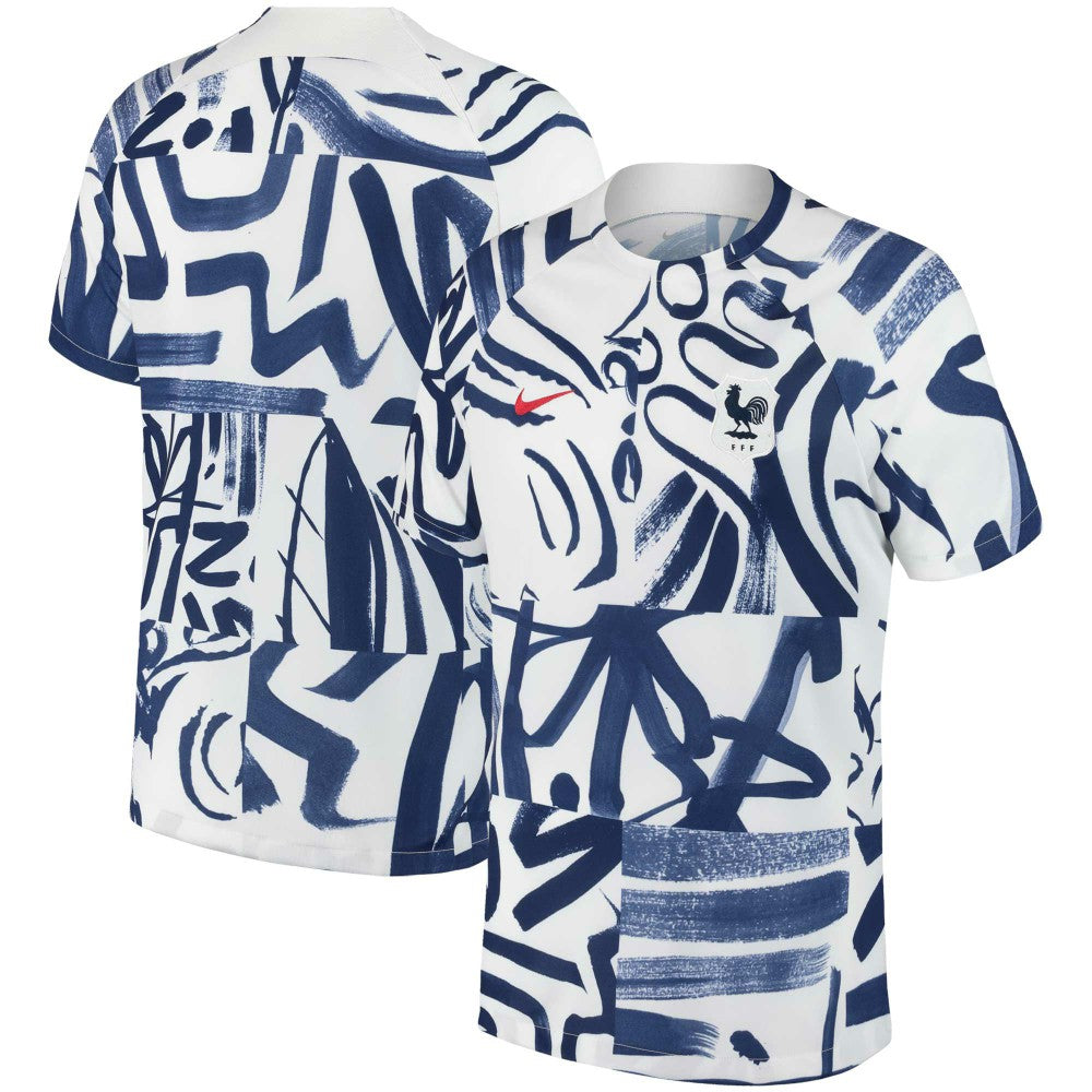 France Women's National Team 2023 Academy Pro Pre-Match Top White - Nike