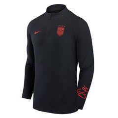 USWNT 2023 Strike Drill Performance Quarter-Zip Long Sleeve Top Black - Nike