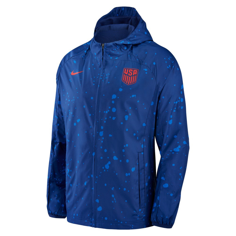USMNT AWF Raglan Full-Zip Hoodie Jacket Navy - Nike