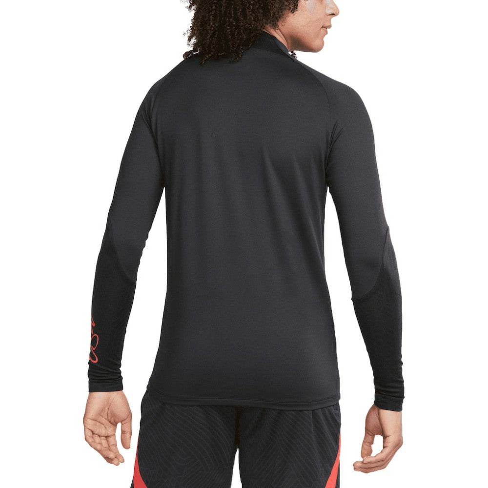 USWNT 2023 Strike Drill Performance Raglan Quarter-Zip Long Sleeve Top Black - Nike
