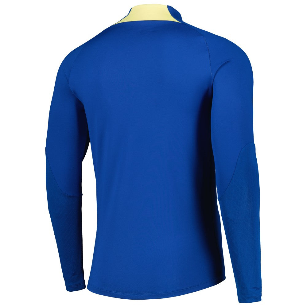 Club America Strike Drill 2023/24 Performance Quarter-Zip Long Sleeve Top Blue - Nike