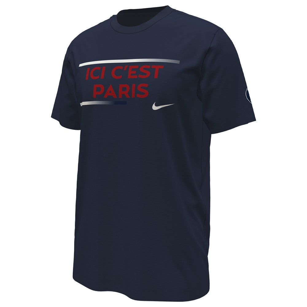 Paris Saint-Germain Verbiage T-Shirt Navy - Nike