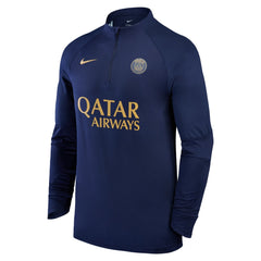 Paris Saint-Germain 2023/24 Strike Drill Raglan Quarter-Zip Top Navy - Nike