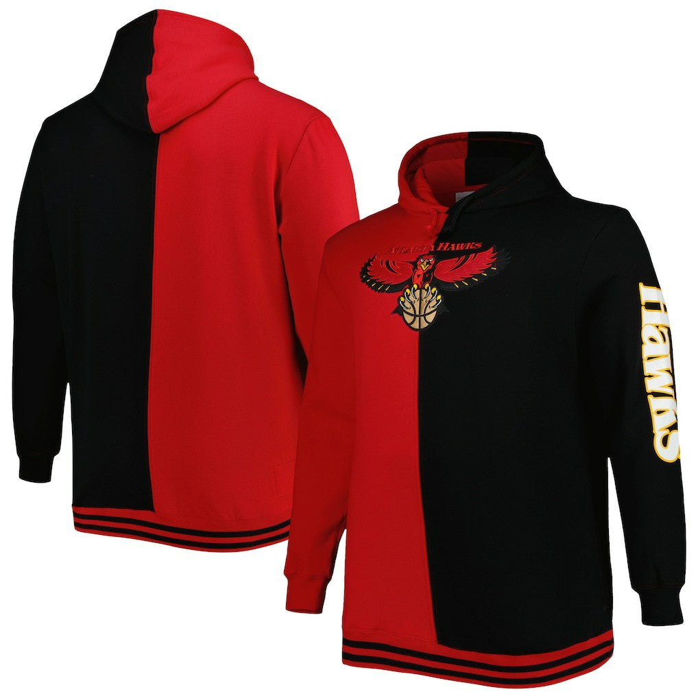 Atlanta Hawks Hardwood Classics Big & Tall Hardwood Classics Split Pullover Hoodie Online