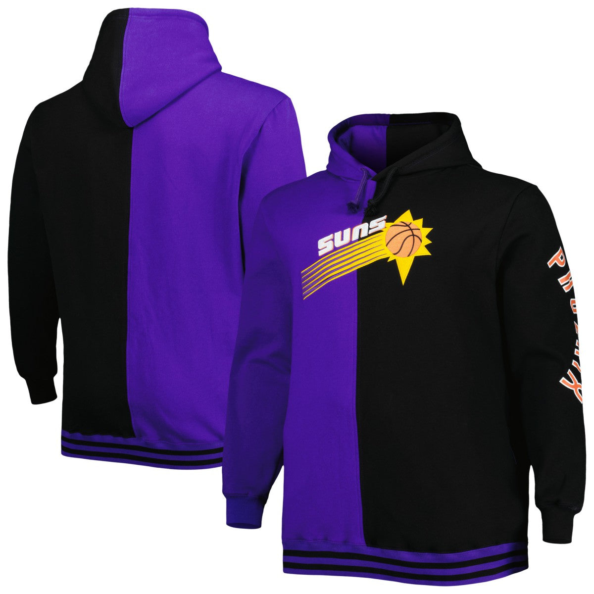 Phoenix Suns Big & Tall Hardwood Classics Split Pullover Hoodie Online