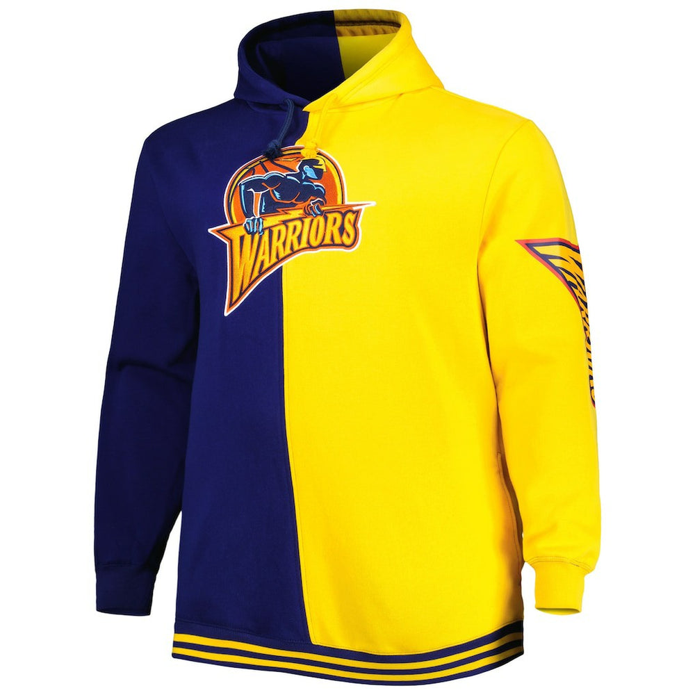 Golden State Warriors Big & Tall Hardwood Classics Split Pullover Hoodie sale On Sale