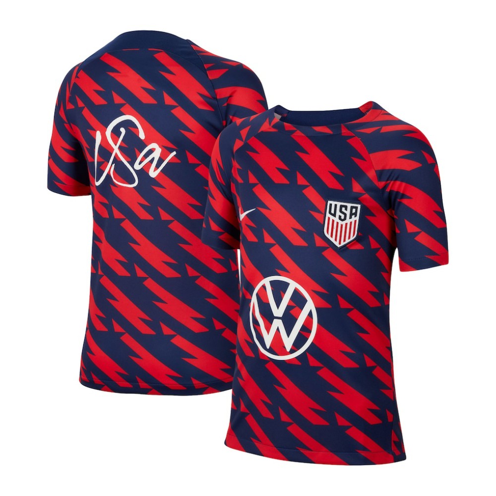 USMNT Youth 2023/24 Academy Pro Performance Pre-Match Top Red - Nike