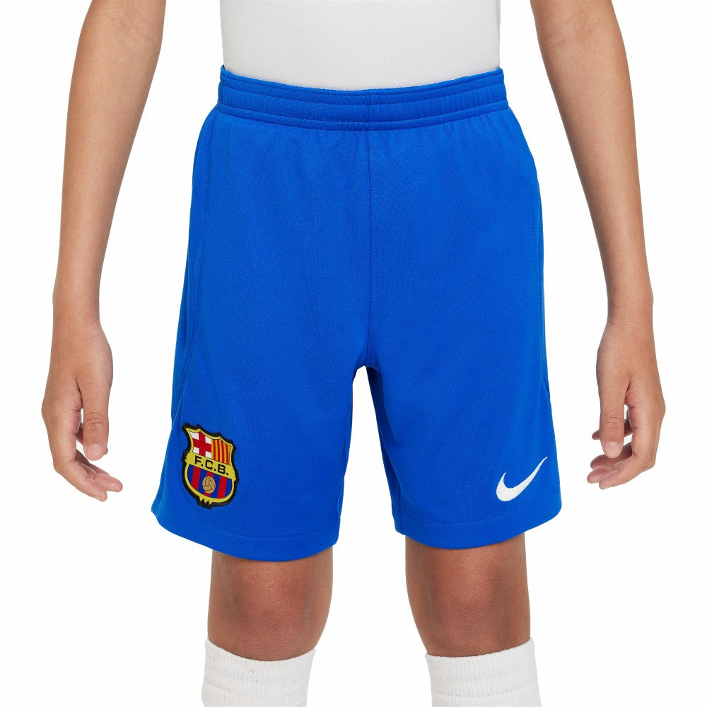 Barcelona Youth 2023/24 Away Stadium Performance Shorts Royal - Nike