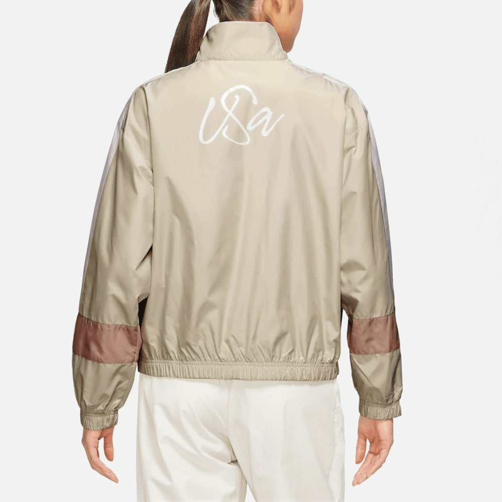 USMNT Women's Essential Full-Zip Jacket Tan - Nike