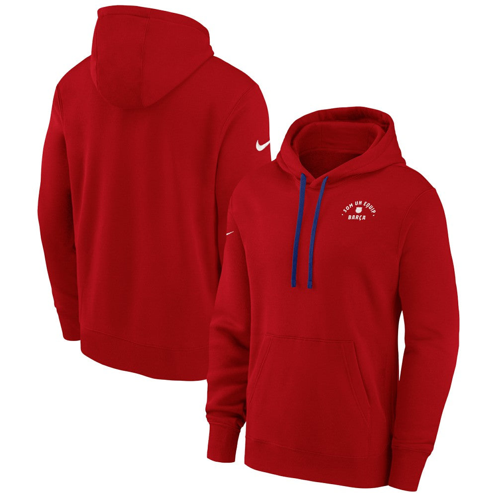 Barcelona Women's Essential Pullover Hoodie Red - Nike