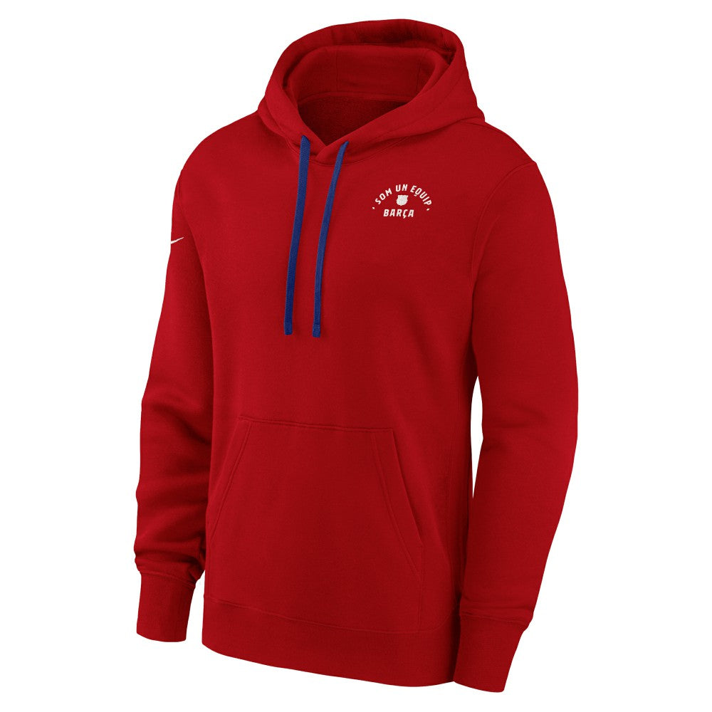 Barcelona Women's Essential Pullover Hoodie Red - Nike