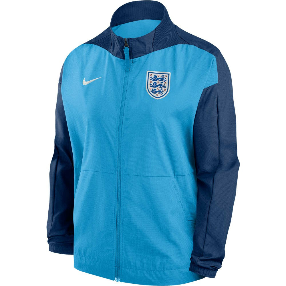 England Women's National Team Women's 2023 Anthem Raglan Performance Full-Zip Jacket Blue - Nike
