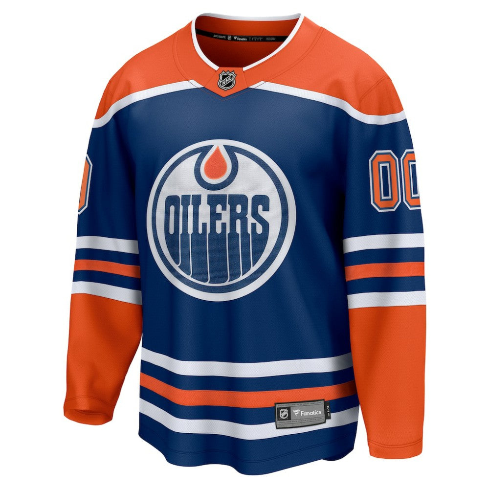Edmonton Oilers Fanatics Home Breakaway Custom Jersey Outlet