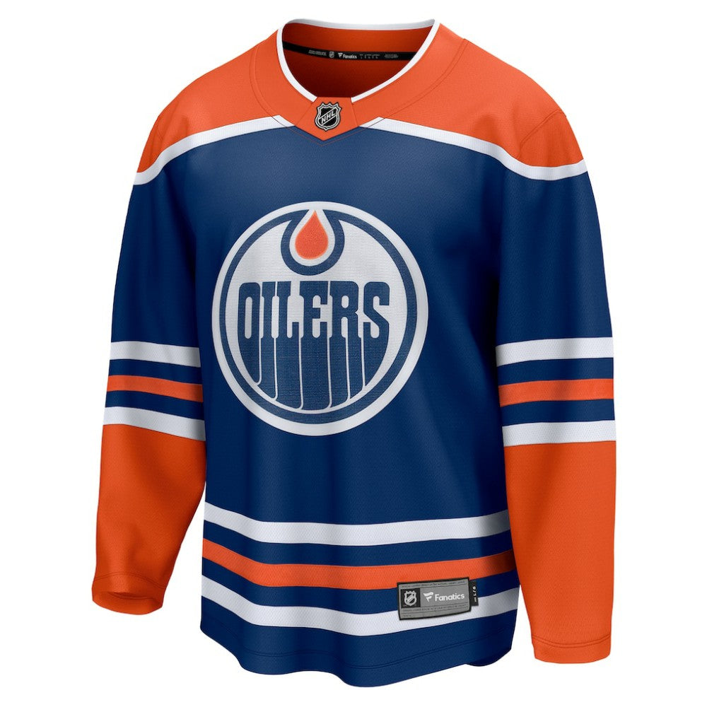 Edmonton Oilers Fanatics Home Breakaway Blank Jersey Discount