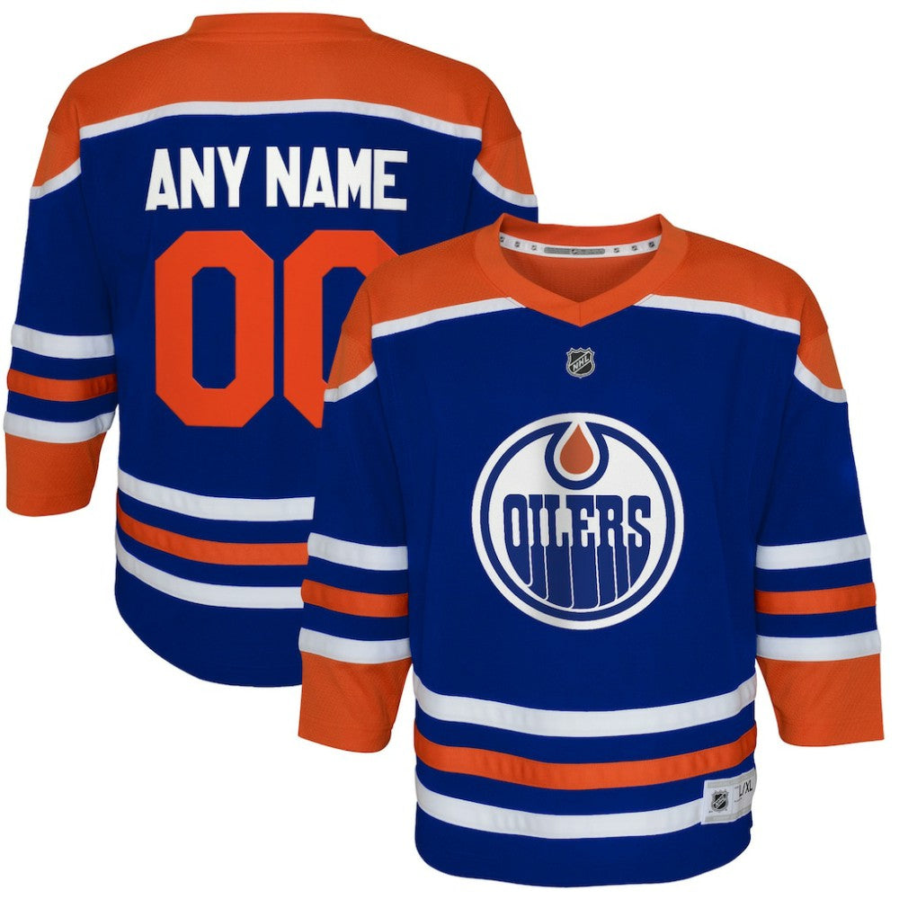 Edmonton Oilers Youth Home Replica Custom Jersey Outlet