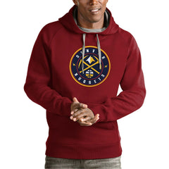 Denver Nuggets Antigua Team Logo Victory Pullover Hoodie sale Online